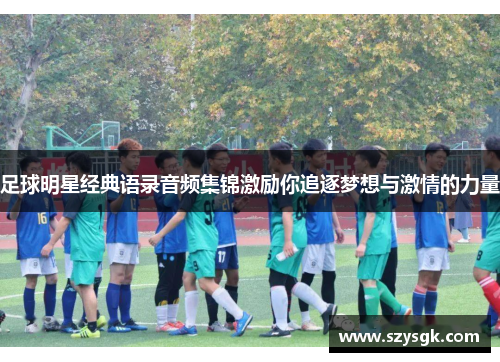 足球明星经典语录音频集锦激励你追逐梦想与激情的力量